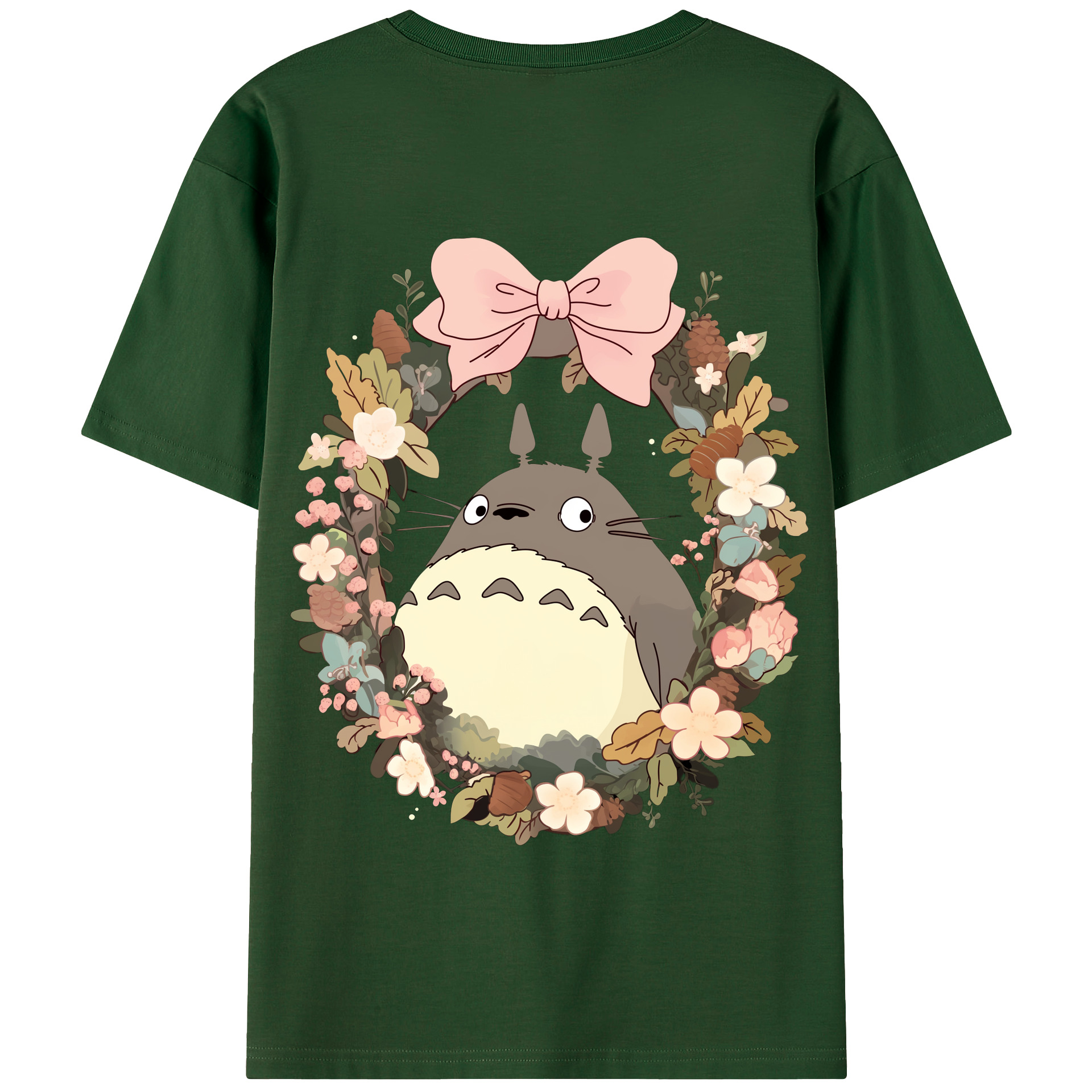 （画像用） となりのトトロ 草壁メイ 草壁サツキ My Neighbor Totoro Satsuki Kusakabe Mei Kusakabe 綿100％半袖Tシャツ（背面プリント）